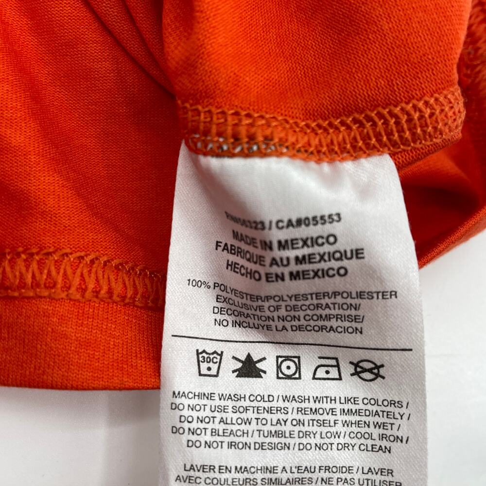 NIKE Youth Long Sleeve Shirt Size XL Orange Swoosh Logo Jersey Knit Layering - Picture 6 of 6